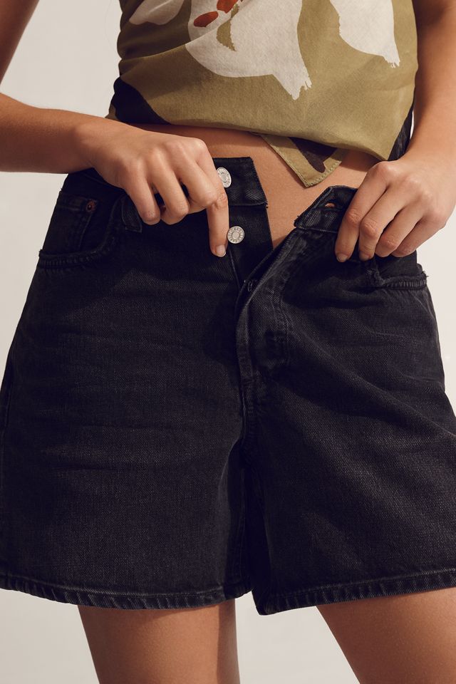 AGOLDE V-Waist Denim Shorts | Anthropologie