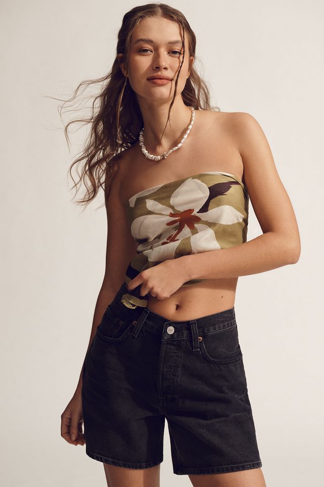 Anthropologie AGOLDE バギーVウエストデニムショートパンツ AGOLDE V-Waist Denim Shorts | Anthropologie