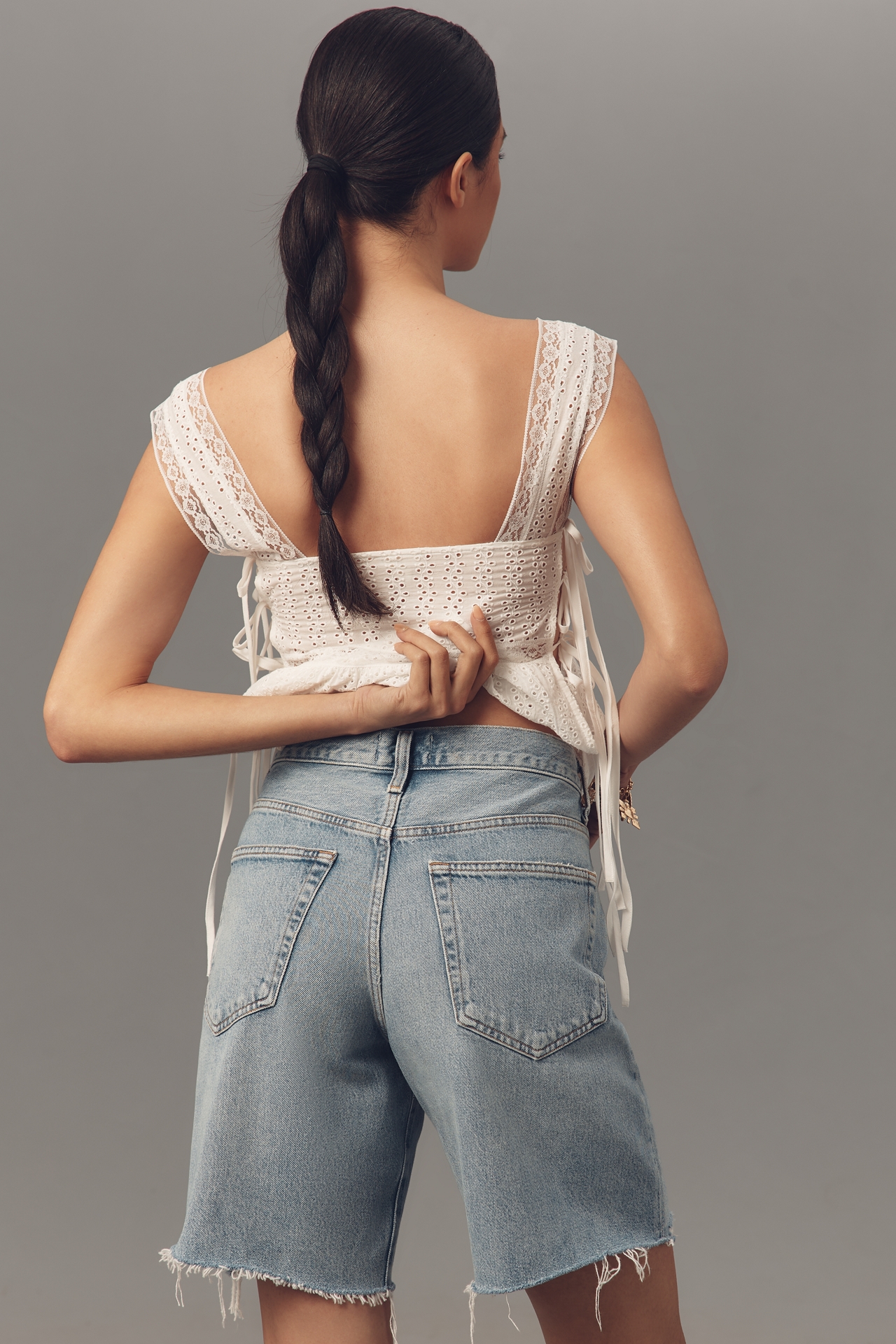 AGOLDE Indra Denim Bermuda Shorts