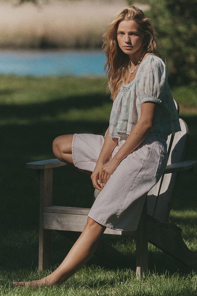 Anthropologie AGOLDE バギーVウエストデニムショートパンツ AGOLDE Baggy V-Waist Denim Shorts | Anthropologie