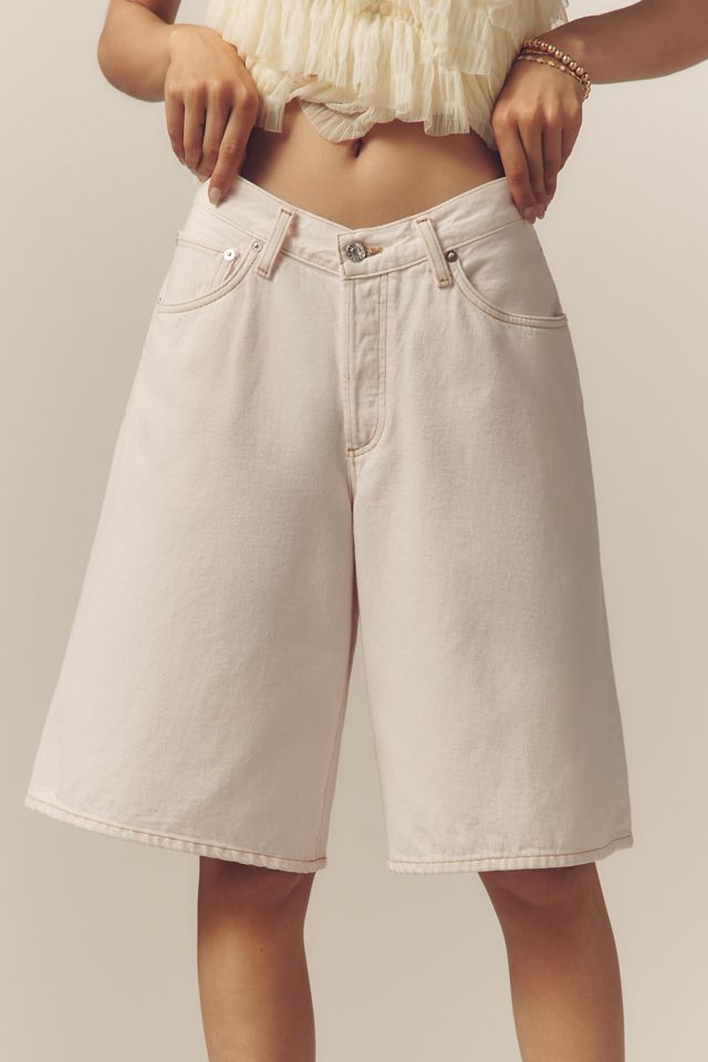 AGOLDE Baggy V-Waist Denim Shorts | Anthropologie