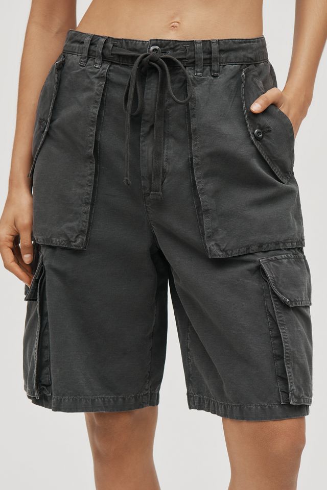 AGOLDE Briar Linen Blend Utility Bermuda Shorts #1