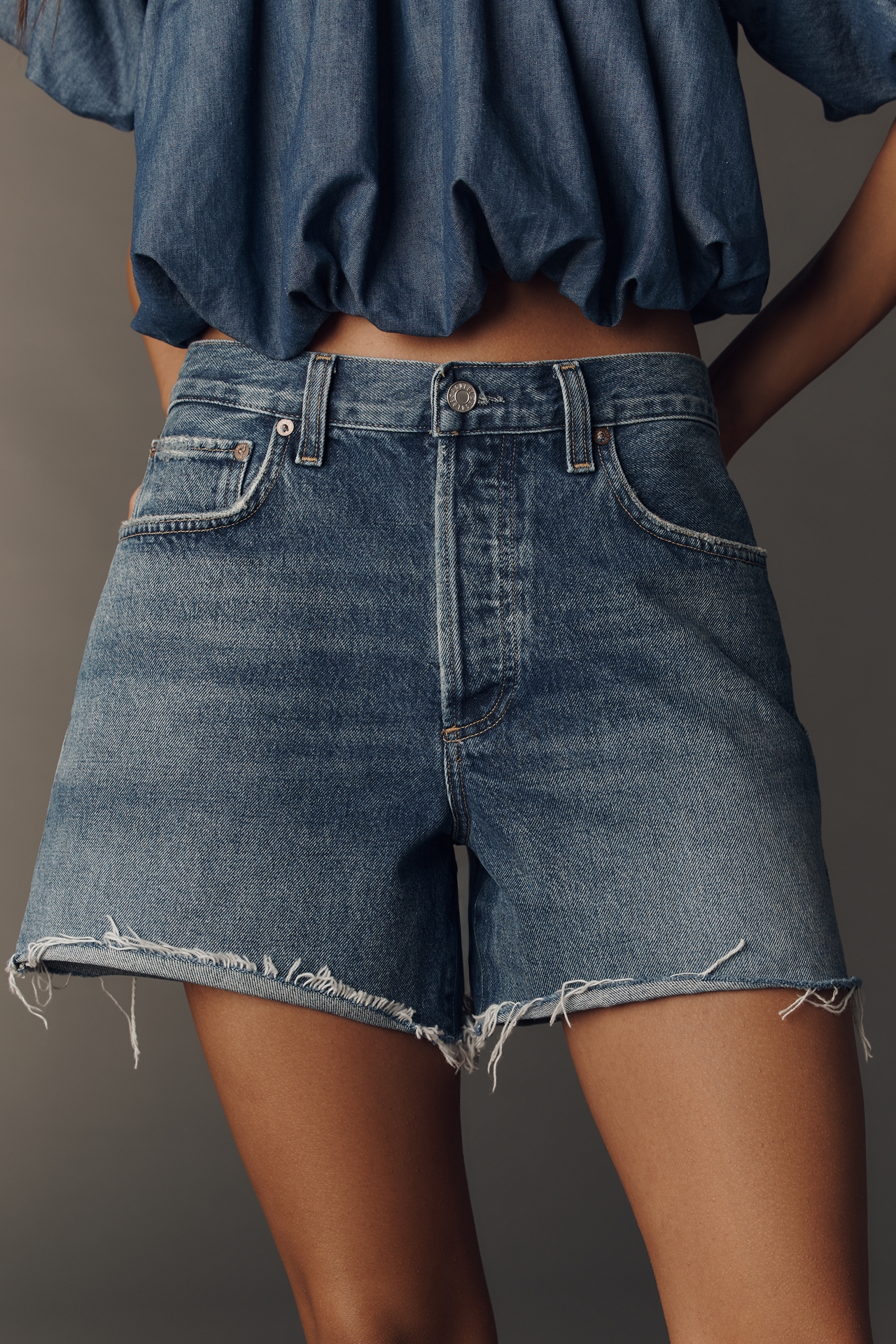 AGOLDE NYE Denim Shorts