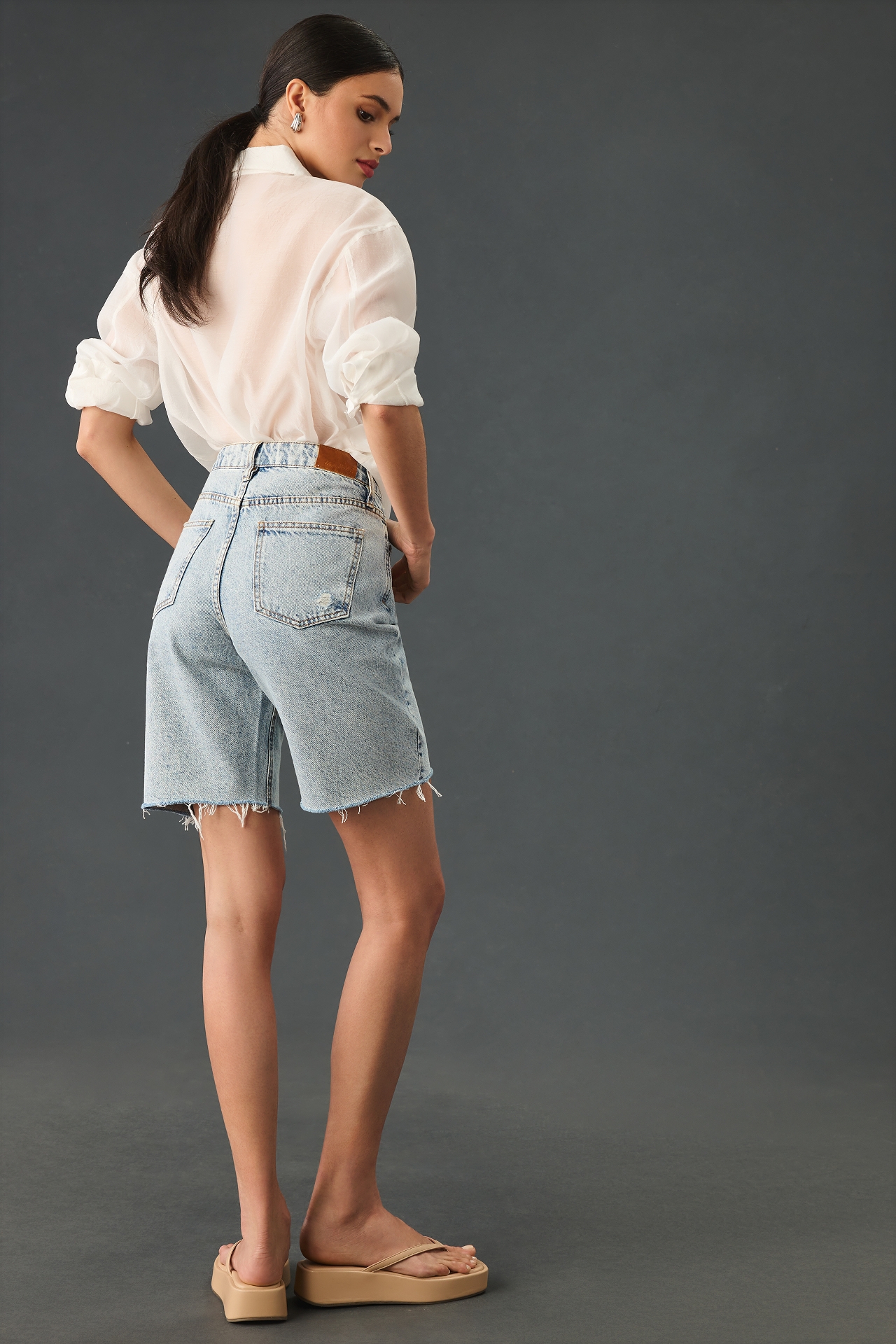 Unpublished Faye High-Rise Relaxed Longline Shorts