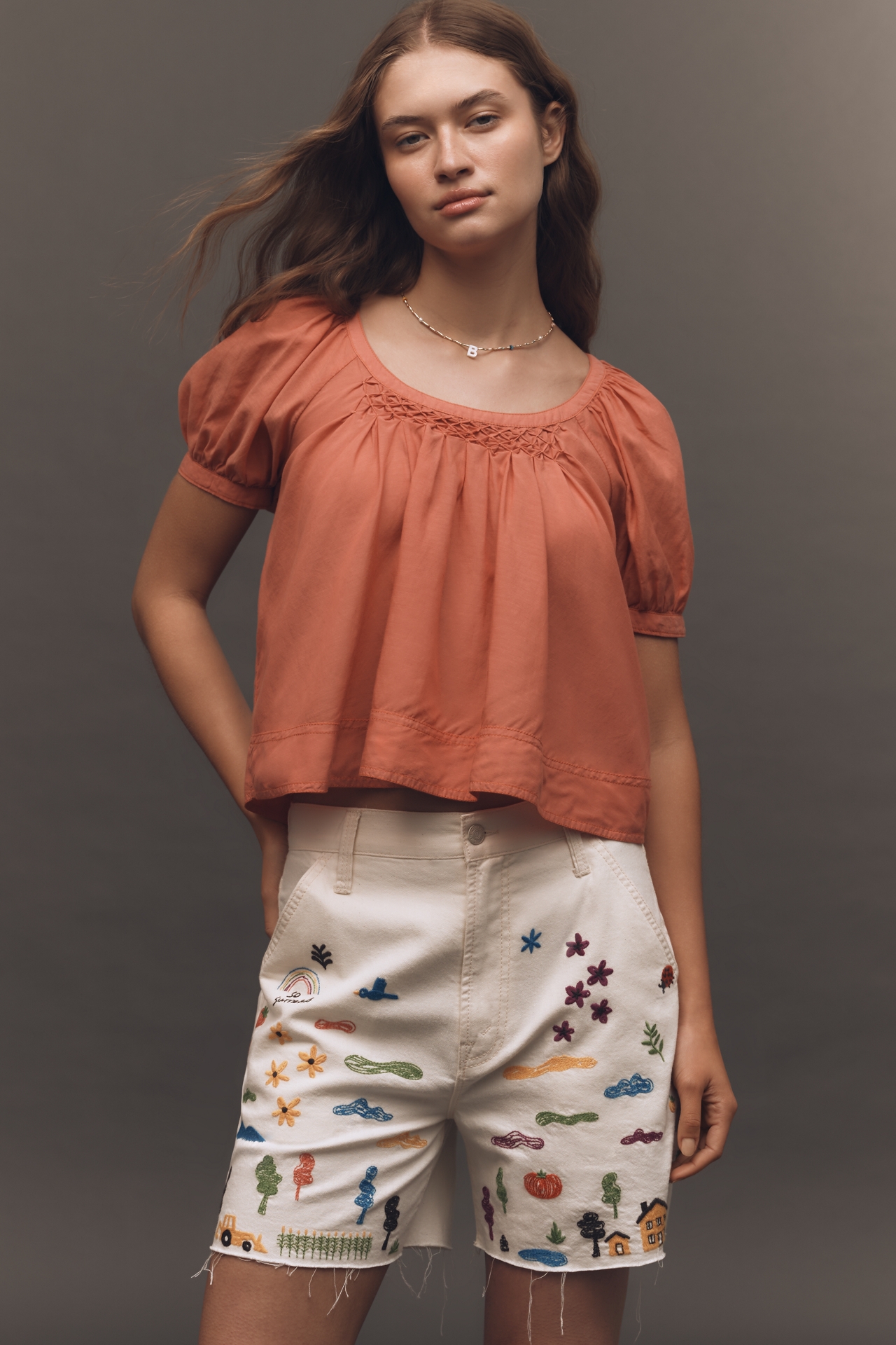 MOTHER The Stud Finder High-Rise Shorts