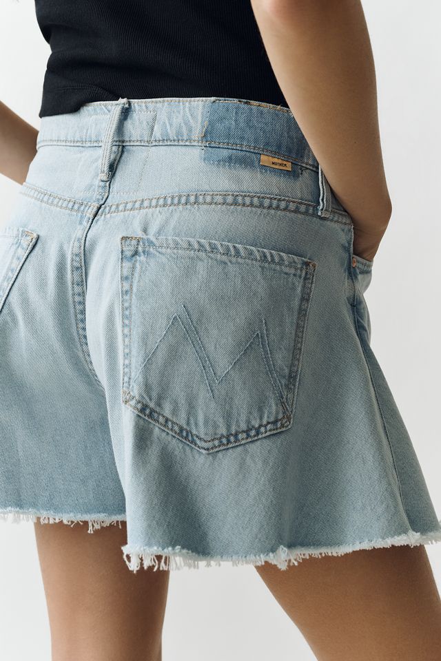 MOTHER Flutter Frayed Denim Shorts #3