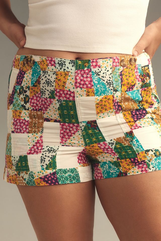The Kit HighRise Utility Shorts by Pilcro Patchwork Edition