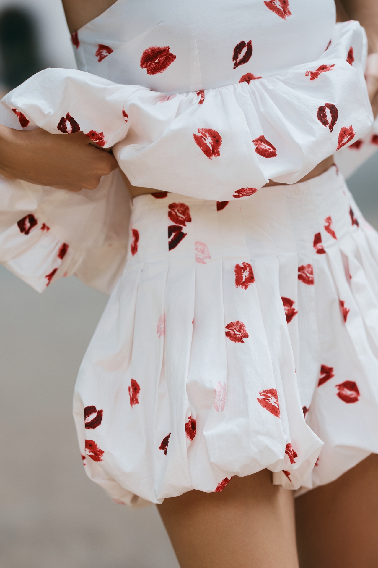 Maeve Printed Bubble Shorts