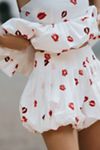 Maeve Printed Bubble Shorts