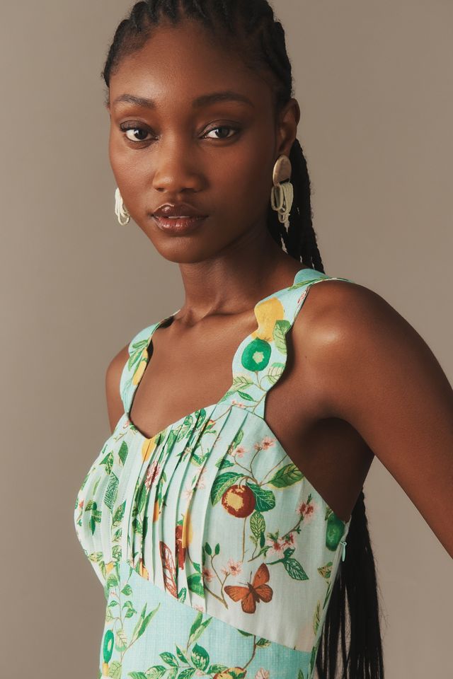 Ranna Gill Linen Floral Romper #3