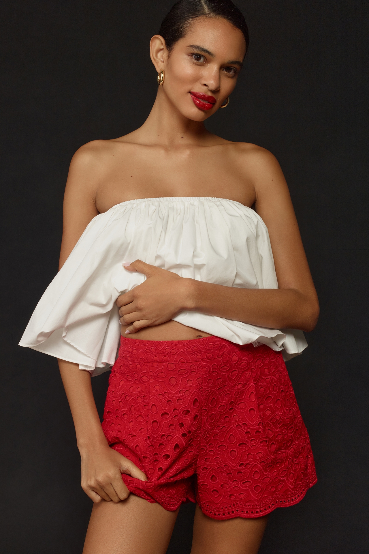 Ranna Gill Embroidered Shorts at MarketFair Shoppes in Princeton, NJ