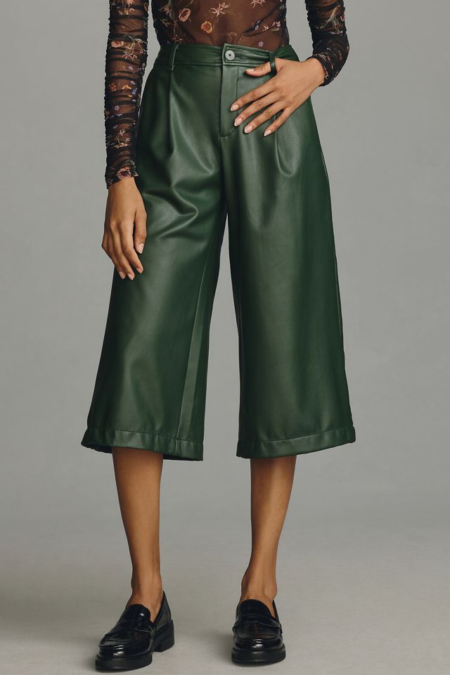 Jupe-culotte en similicuir par Anthropologie #1