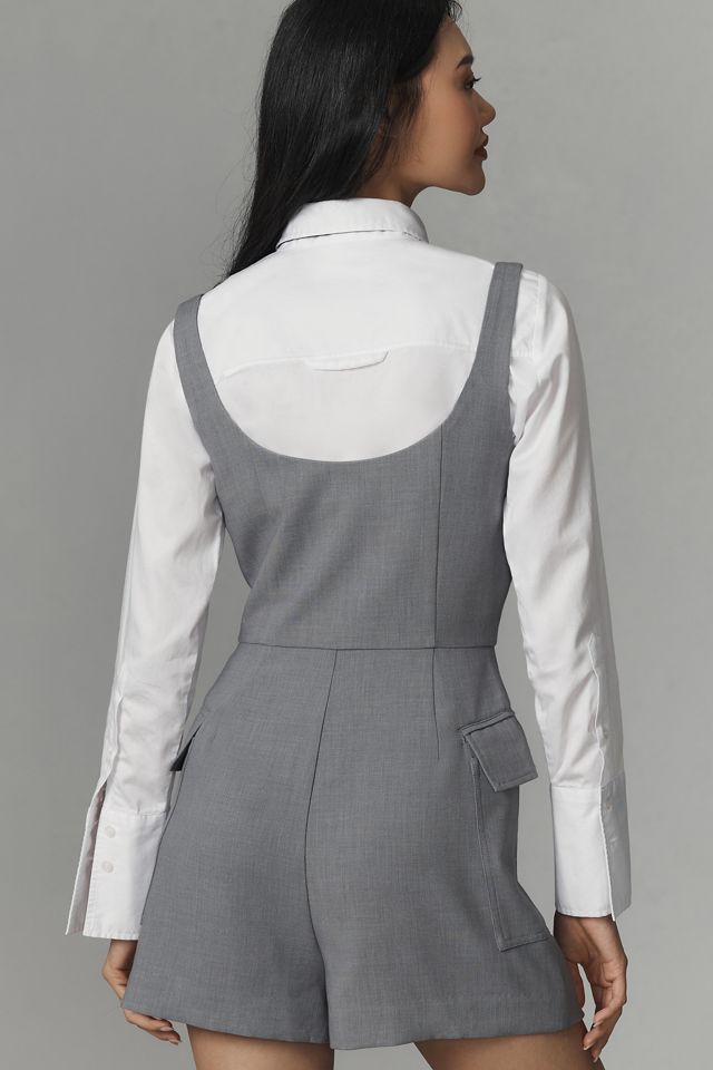 By Anthropologie Re-Worked Blazer Romper #1