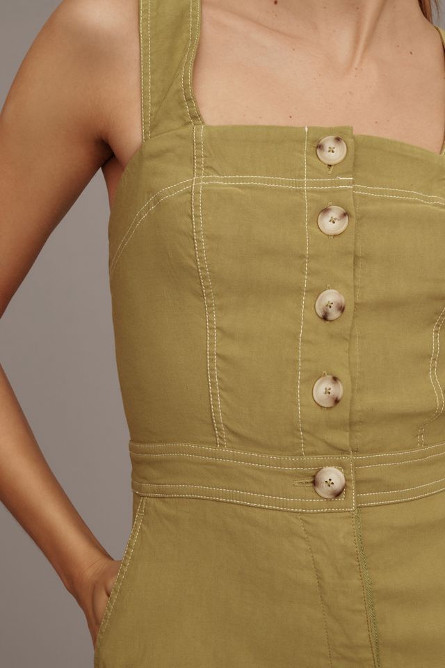 The Portside Button-Front Romper by Maeve #2