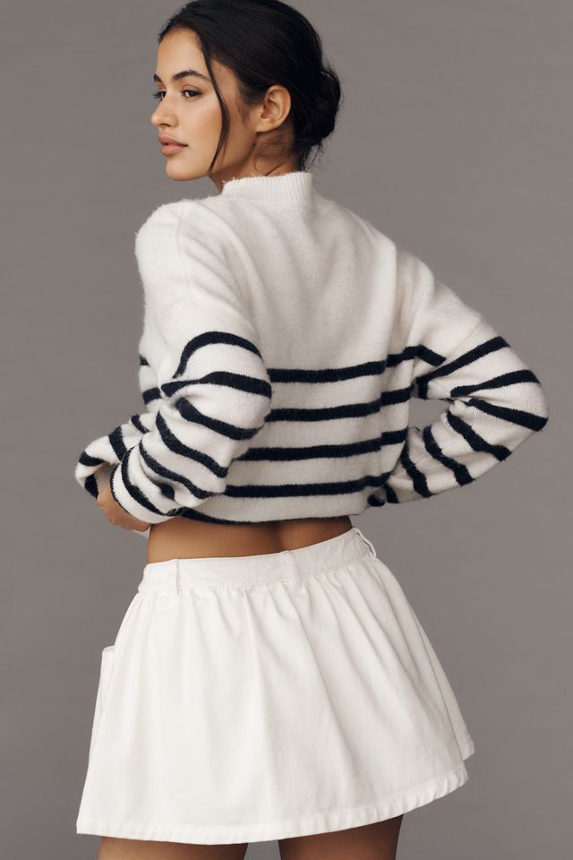 English Factory Ruffle Denim Skort #3