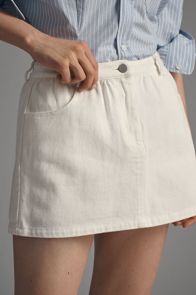English Factory Cotton Denim Skort  #1