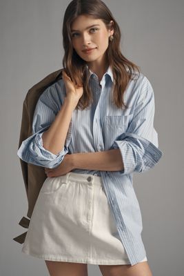 English Factory 100% Cotton Denim Skort