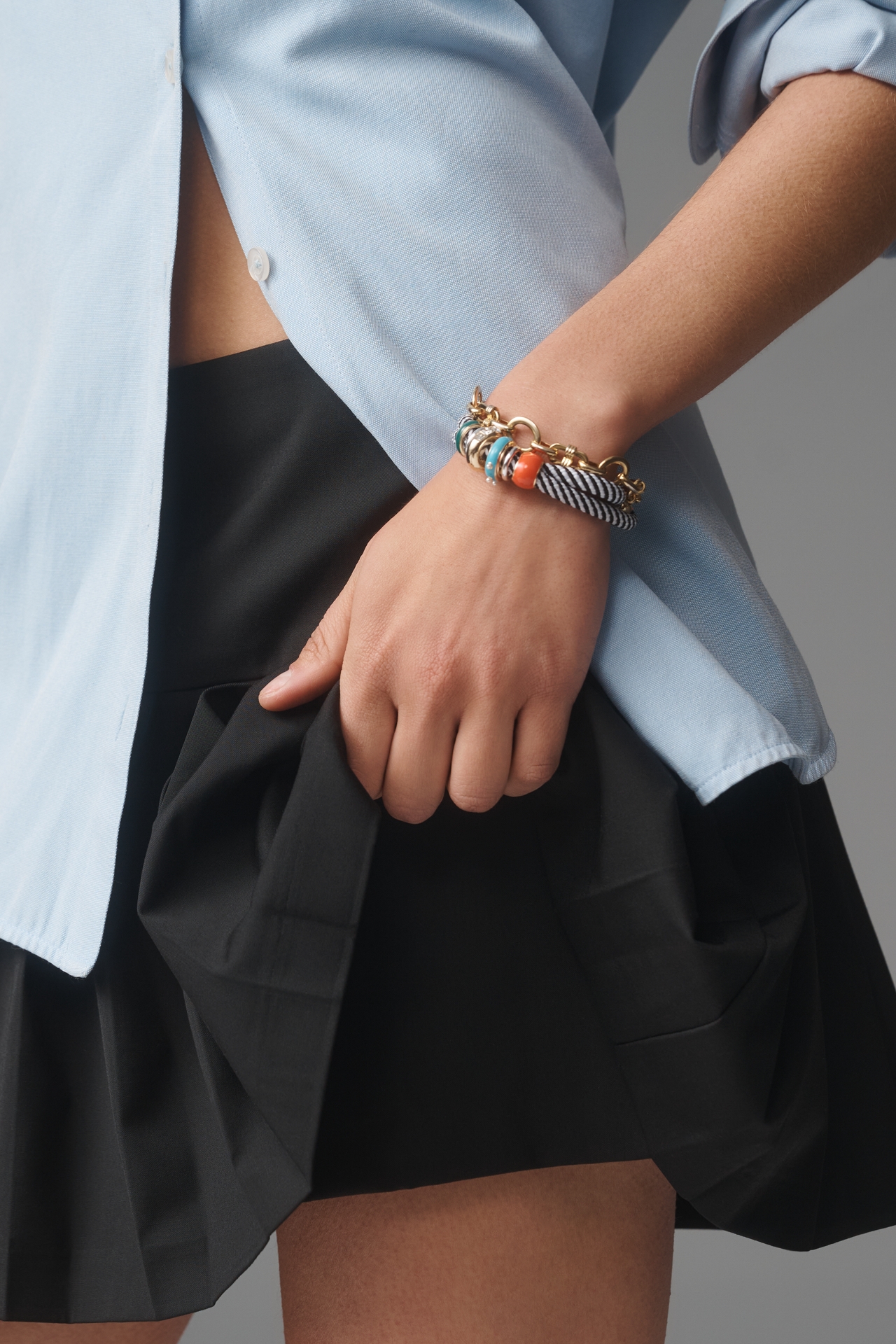 English Factory Pleated Mini Skort