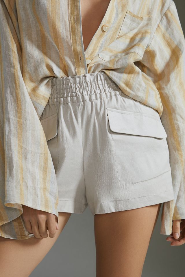 Maeve Linen A-Line Shorts #1