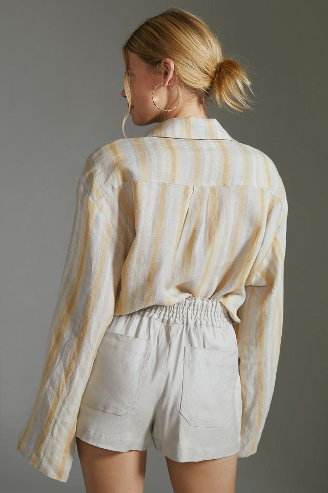 Maeve Linen A-Line Shorts #2