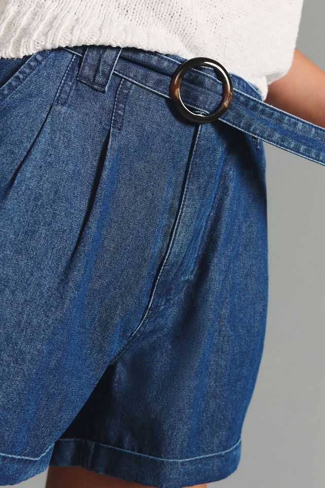 Avec Les Filles Belted Pleated Shorts #2