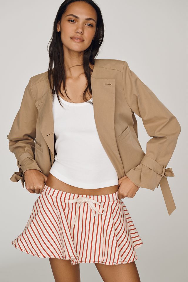 Avec Les Filles Cotton Flowy Skort #3
