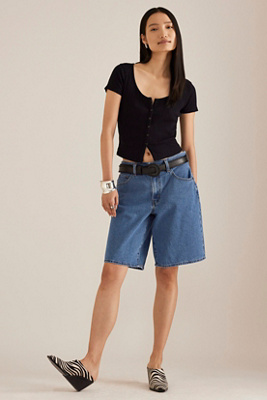 Short en jean baggy Dad en , taille: 31 chez Anthropologie - Levi's - Modalova