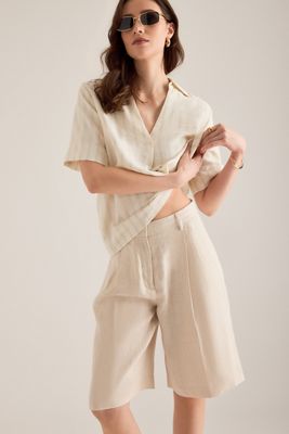 Selected Ida High-Rise Linen Shorts