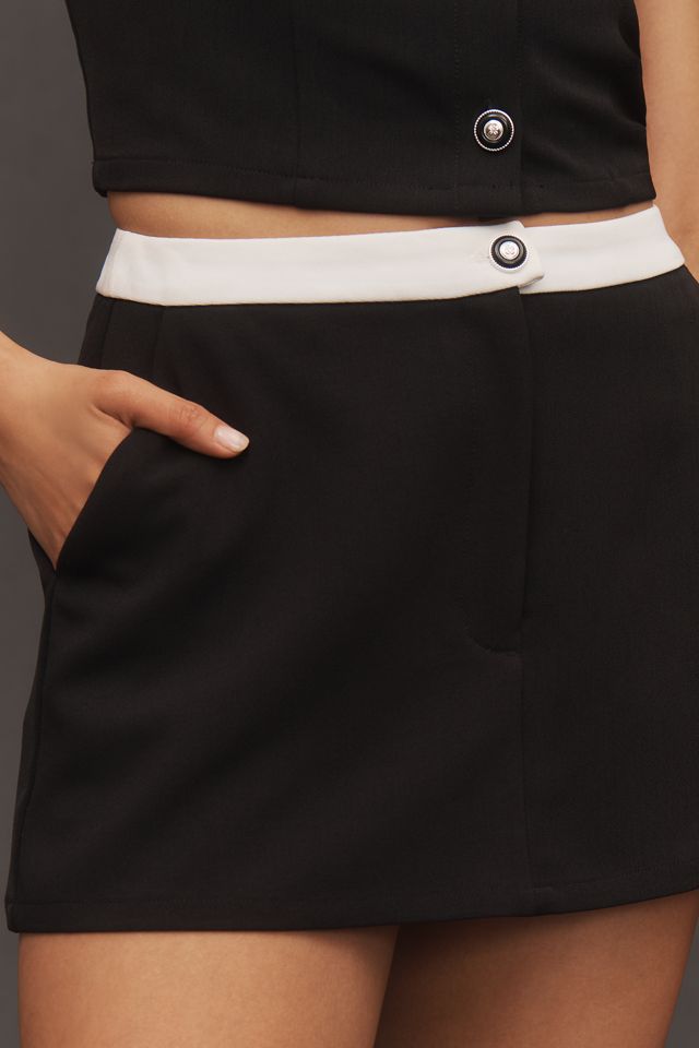 ASTR The Label Rory Contrast-Trim Skort #1