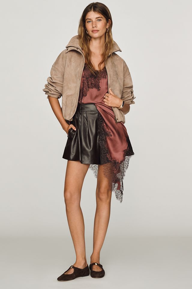 ASTR The Label Atherton Faux-Leather Shorts #2