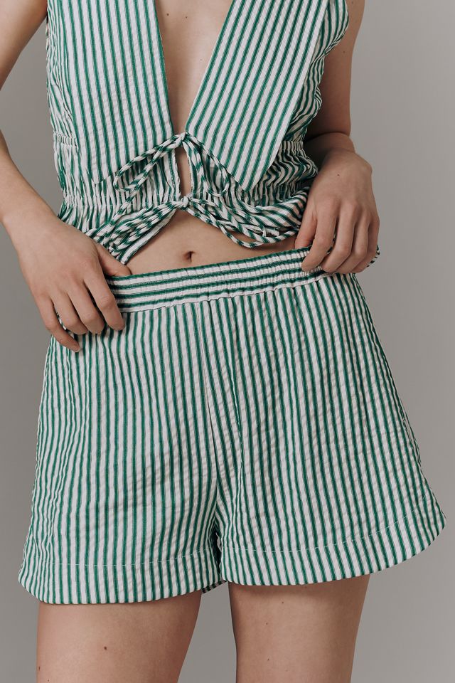 WAYF Seersucker Shorts #1