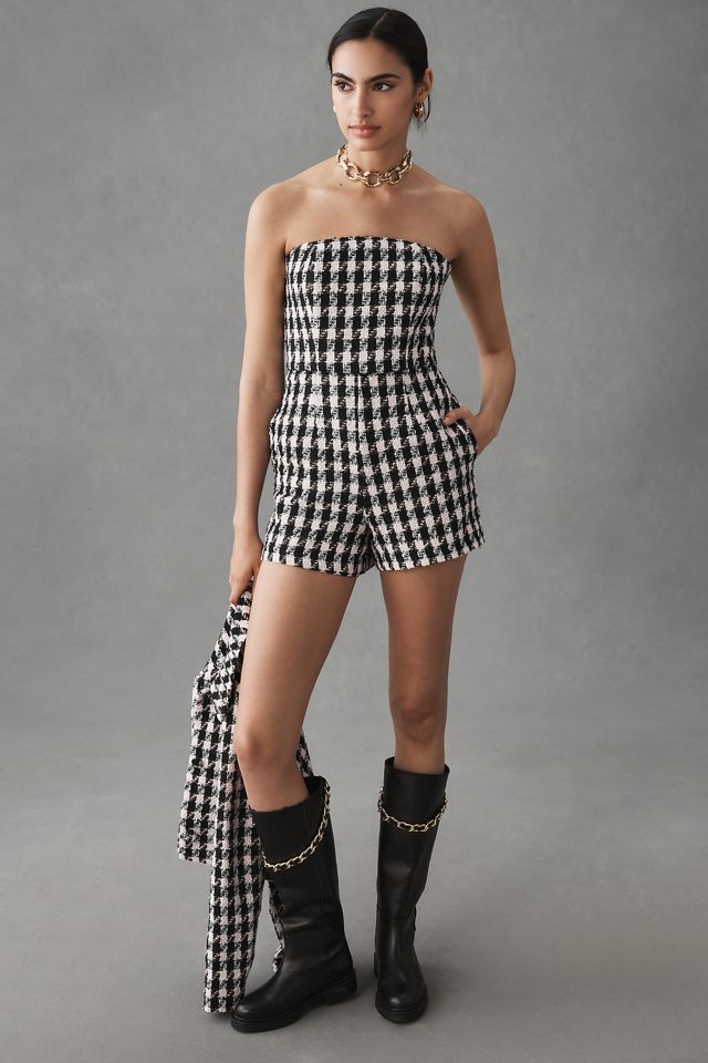Hutch Strapless Tweed Romper #2