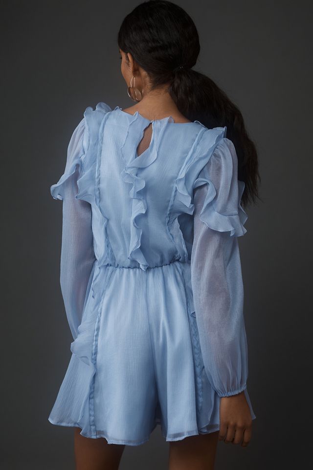 Hutch Long-Sleeve Frilled Romper #1