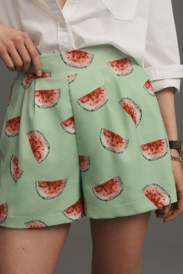 Hutch Printed Pleated Shorts #1