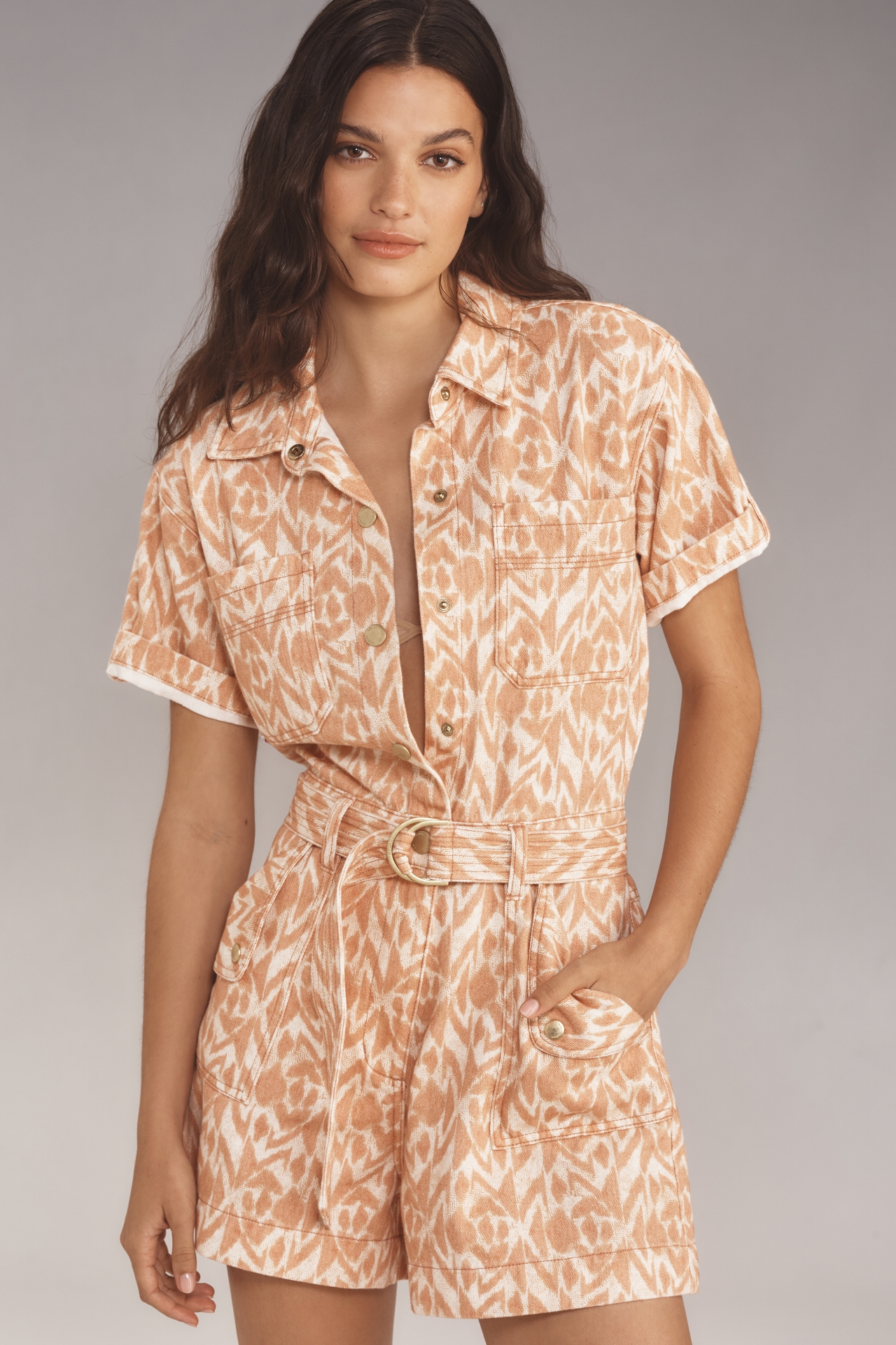 KIVARI Elisa Playsuit Short-Sleeve Romper