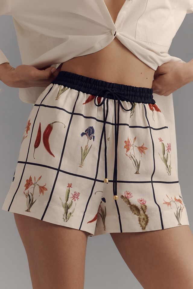 KIVARI Juanita Linen Blend Shorts #1
