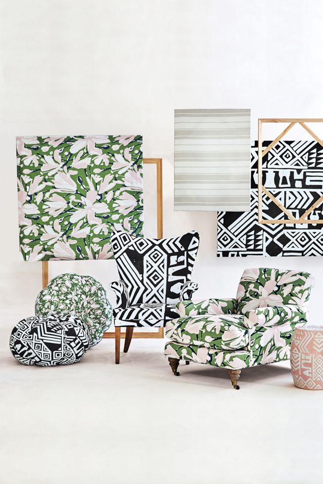 WHIT Geo-Printed Wingback Chair #3