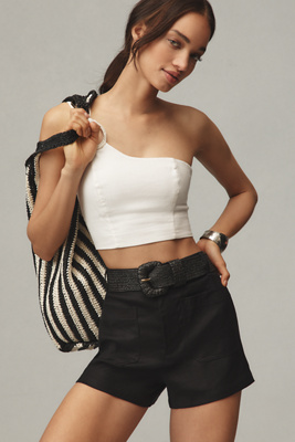 Maeve The Colette Shorts By : Linen Edition In Grey