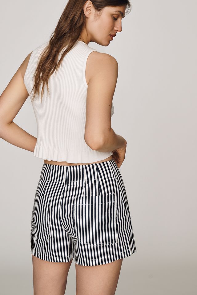 Maeve Colette Linen Stretch High-Rise Shorts #2