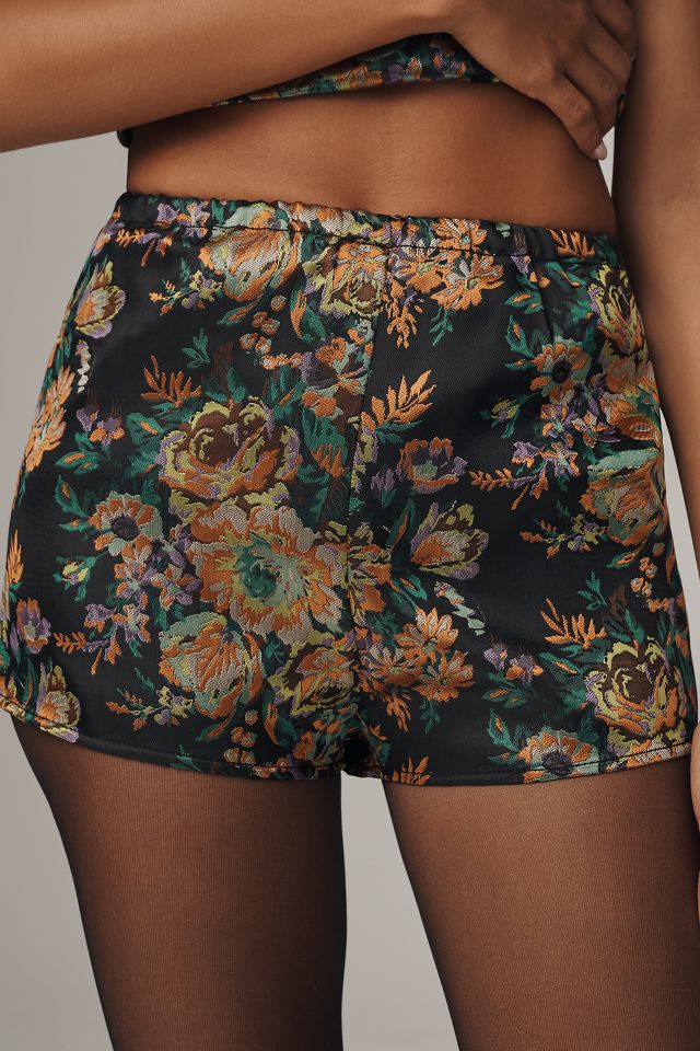 By Anthropologie Brocade Tap Shorts