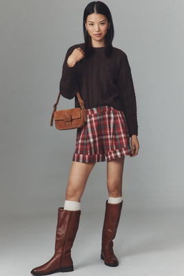 Maeve The Avery Pleated Trouser Shorts By  In Multi