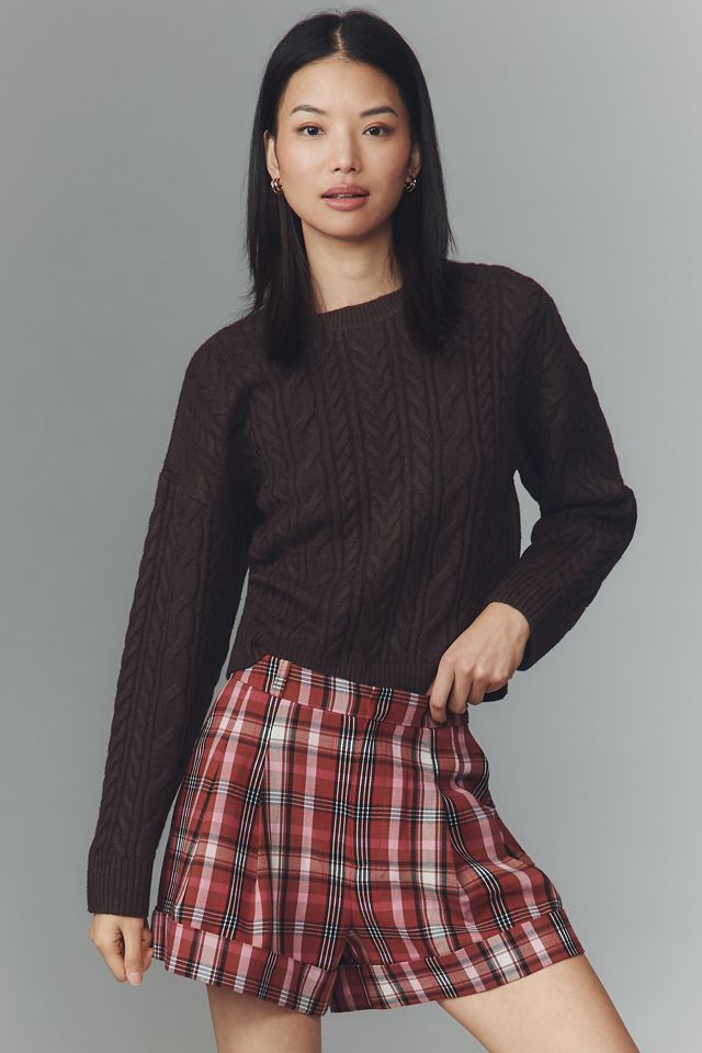 The Avery Pleated Trouser Shorts by Maeve #1
