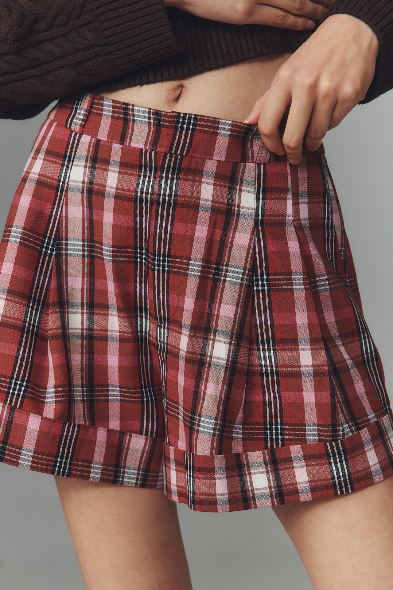 The Avery Pleated Trouser Shorts by Maeve