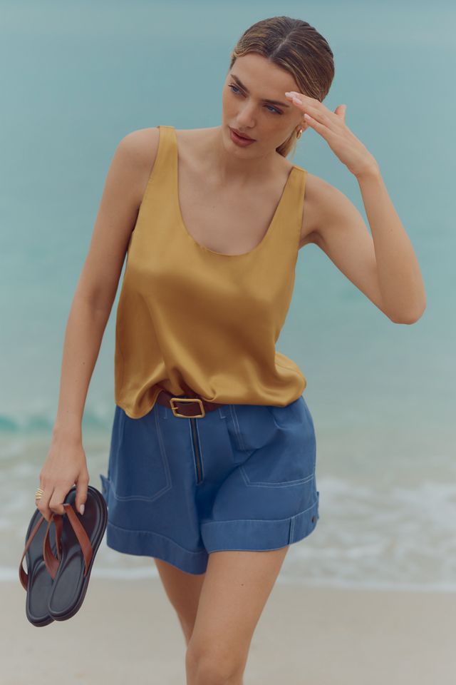 By Anthropologie Tech Zip-Front Shorts #3