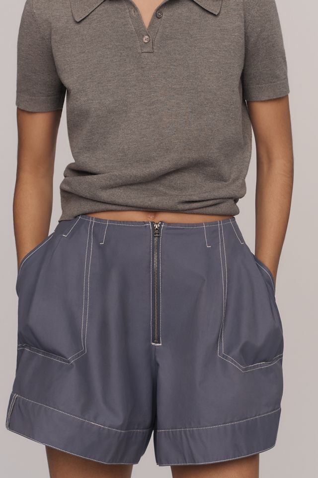 By Anthropologie Tech Zip-Front Shorts #1