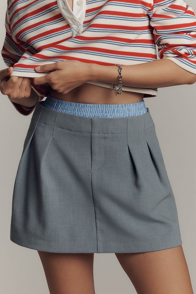 By Anthropologie Pleated Boxer Skort #1