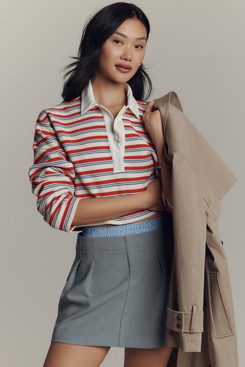 By Anthropologie Pleated Boxer Skort