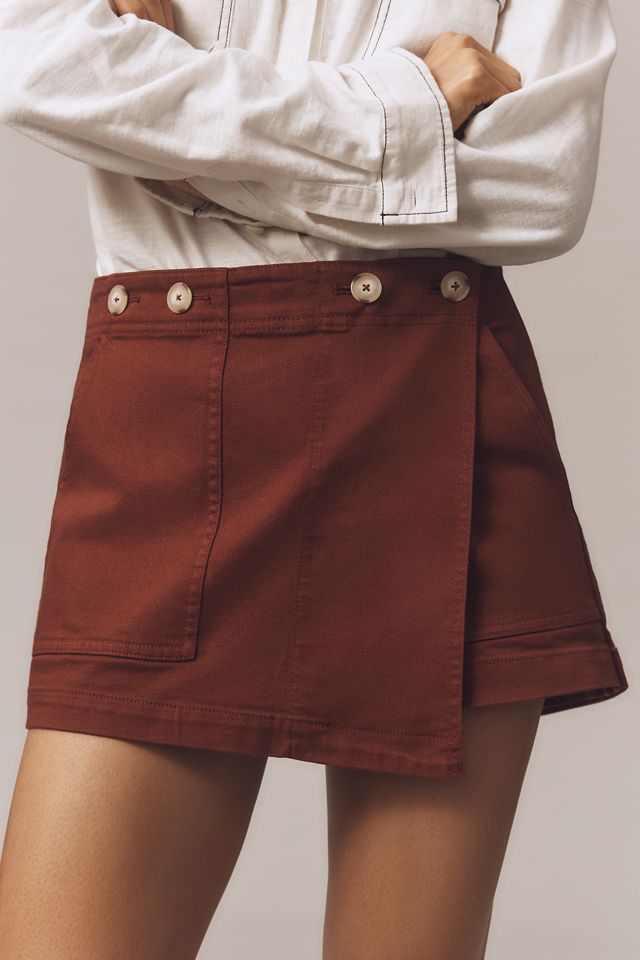 The Kit High-Rise Utility Skort by Pilcro #1