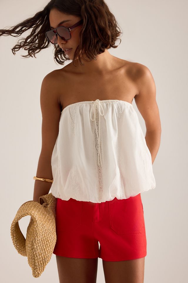 The Colette Linen-Blend Shorts by Maeve #2