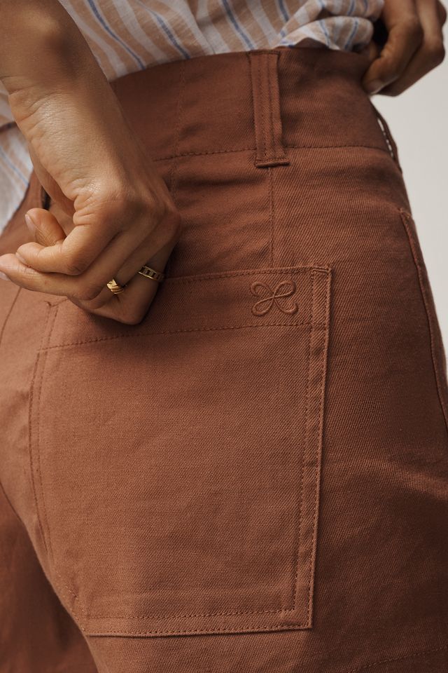 Colette European Linen Stretch High-Rise Shorts #3